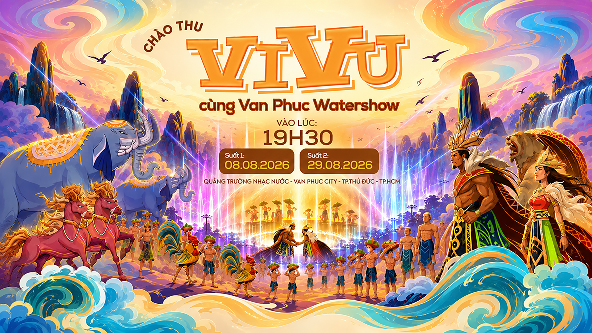 THÁNG 08 CHÀO THU VI VU XEM NHẠC NƯỚC 29/08/2026