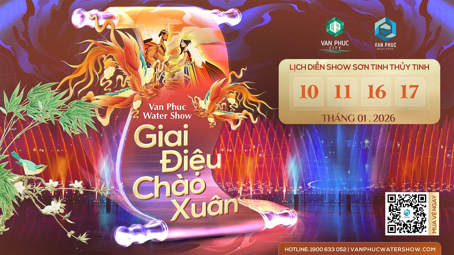 GIAI ĐIỆU CHÀO XUÂN tại Vạn Phúc Water Show 11/01
