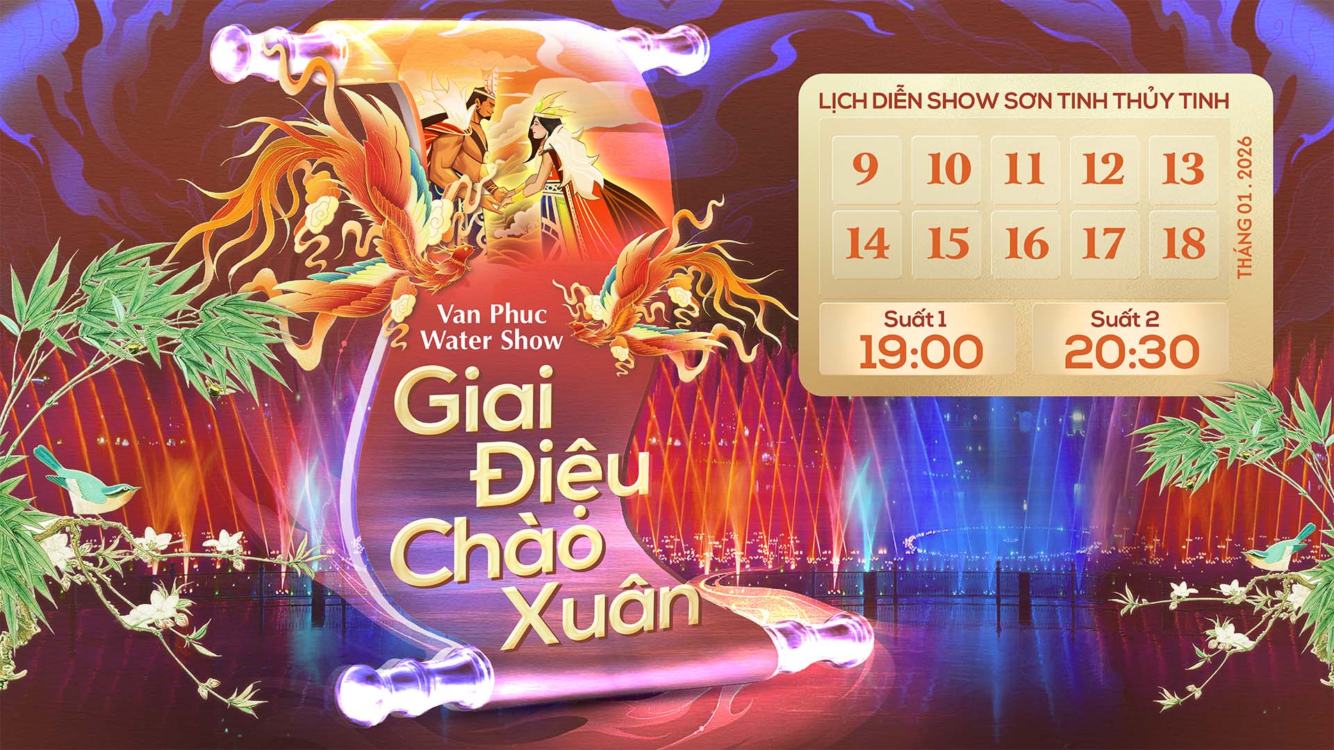 GIAI ĐIỆU CHÀO XUÂN tại Vạn Phúc Water Show