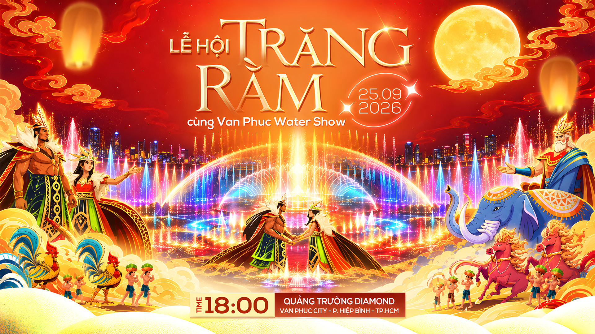 Đêm Hội Trăng Rằm tại Vạn Phúc City