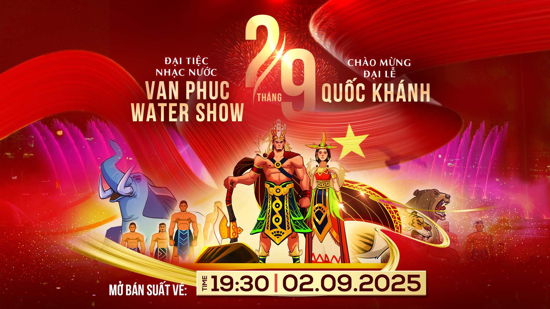ĐẠI TIỆC NHẠC NƯỚC CHÀO MỪNG ĐẠI LỄ 2/9